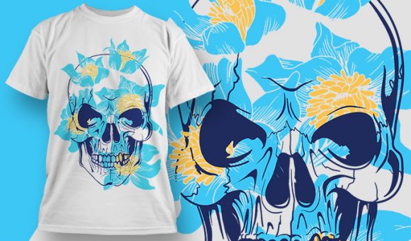 Skull T-shirt Design 1856 1