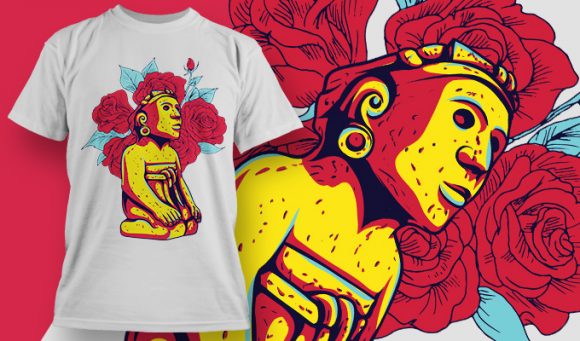 Aztec T-shirt Design 1865 1