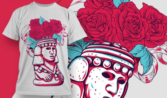 Aztec T-shirt Design 1866 1