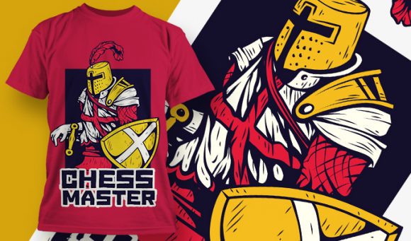 Chess Master T-shirt Design 1874 1