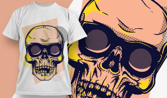 Skull T-shirt Design 1876 1
