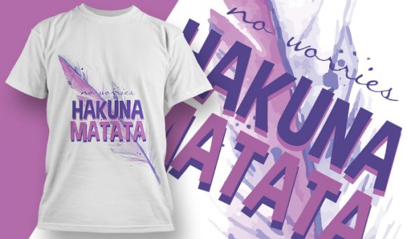 Hakuna Matata T-shirt design 1913 1
