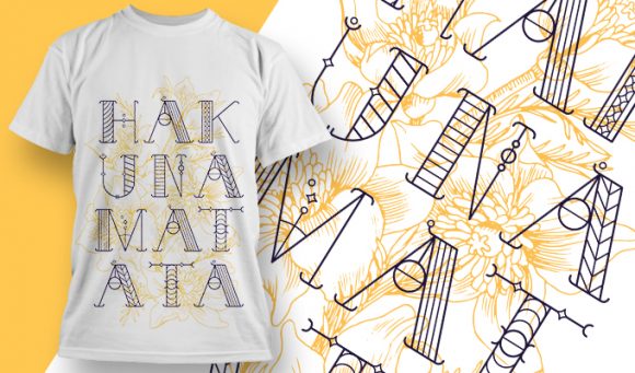 Free Hakuna Matata T-shirt design - 1918 1