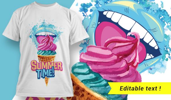 Summer time T-shirt design 1923 1