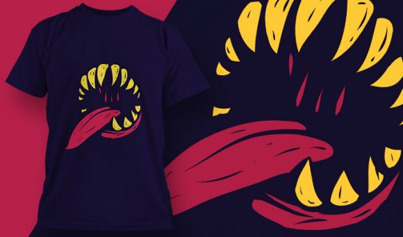 Monster template T-shirt design 1967 1