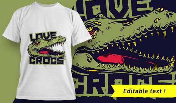 Crocodile T-shirt design 1977 1