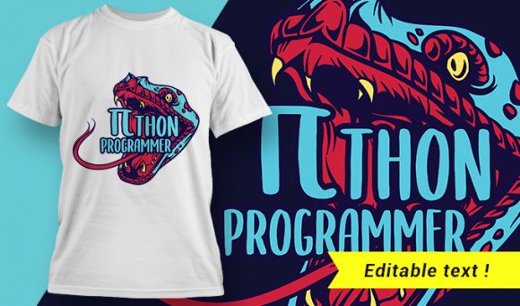 Python Programmer T-shirt design 1978 1