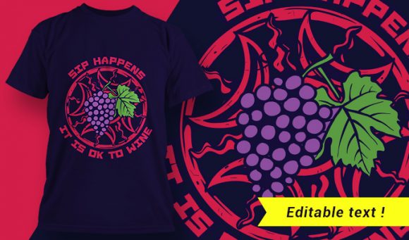 Grapes T-shirt design 1982 1
