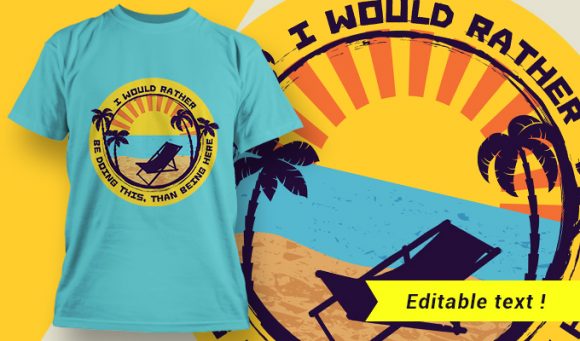 Beach T-shirt design 2007 1