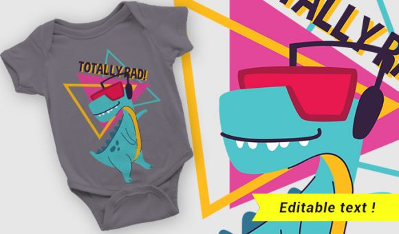 Dinosaur T-shirt design 2081 1