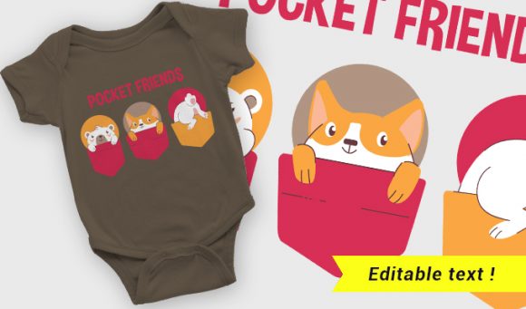 Dog, Cat & Rabbit T-shirt design 2109 1