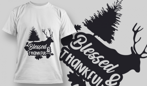 2149 Blessed & Thankful SVG Quote 1