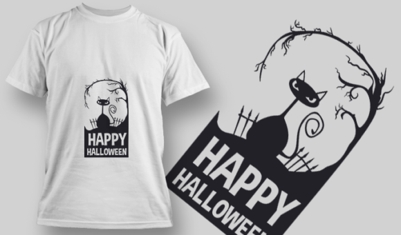 2223 Happy Halloween T-Shirt Design 1