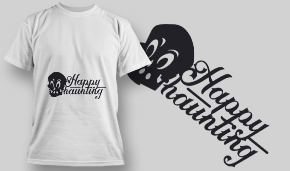 2224 Happy Haunting T-Shirt Design 1