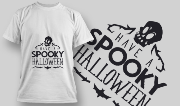 2225 Have A Spooky Halloween T-Shirt Design 1