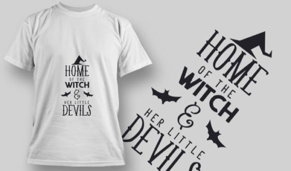 2227 Home Of The Witch 2 T-Shirt Design 1