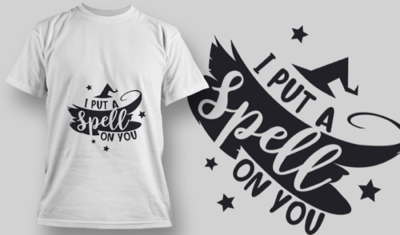 2229 I Put A Spell On You T-Shirt Design 1