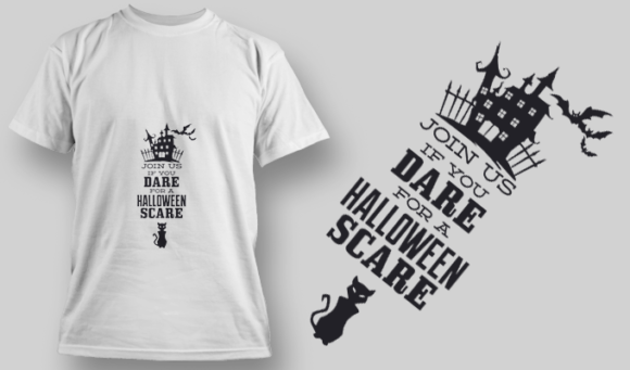 2233 Join Us If You Dare T-Shirt Design 1