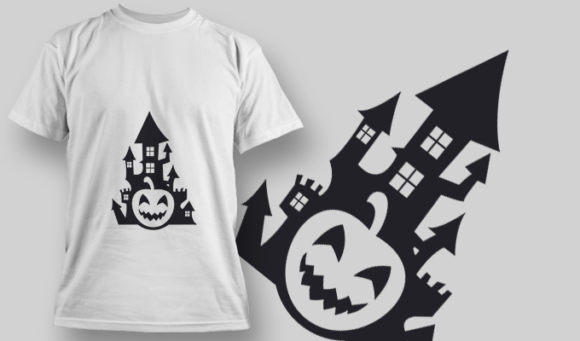 2236 Pumpkin Castle T-Shirt Design 1