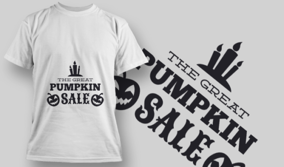 2237 The Great Pumpkin Sale T-Shirt Design 1