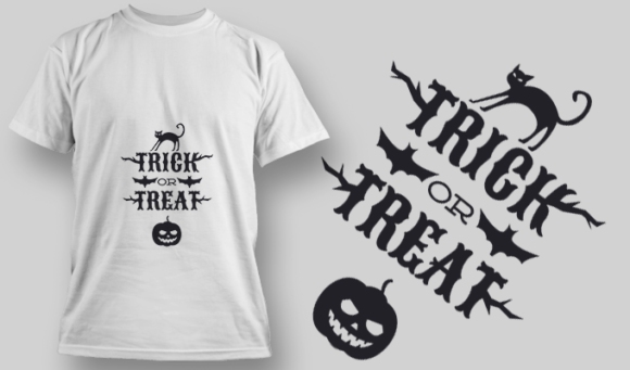2242 Trick Or Treat 4 T-Shirt Design 1