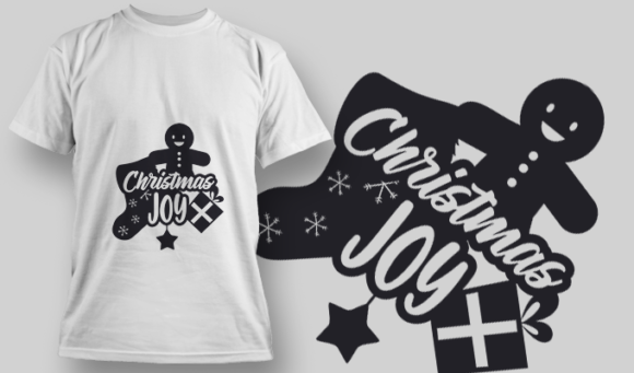 2251 Christmas Joy T-Shirt Design 1