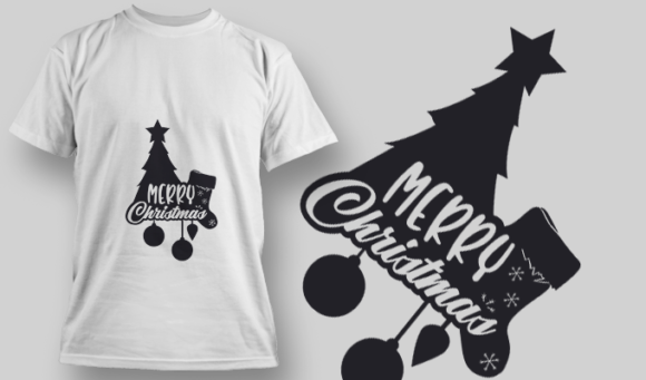 2278 Merry Christmas T-Shirt Design 1