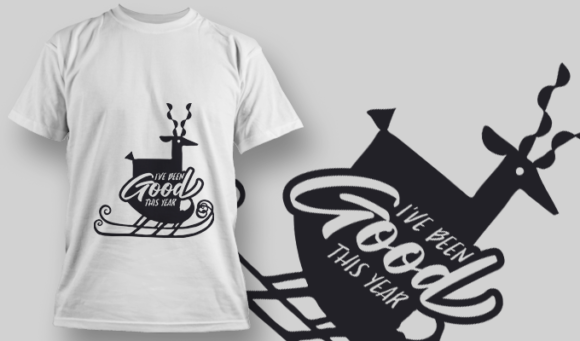 2299 I'Ve Been Good This Year T-Shirt Design 1