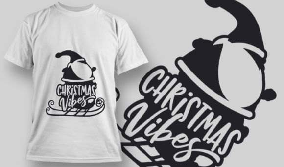 Christmas Vibes FREE T-Shirt Design 2321 1