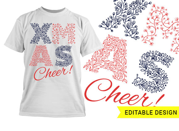 X-mas cheer editable design template