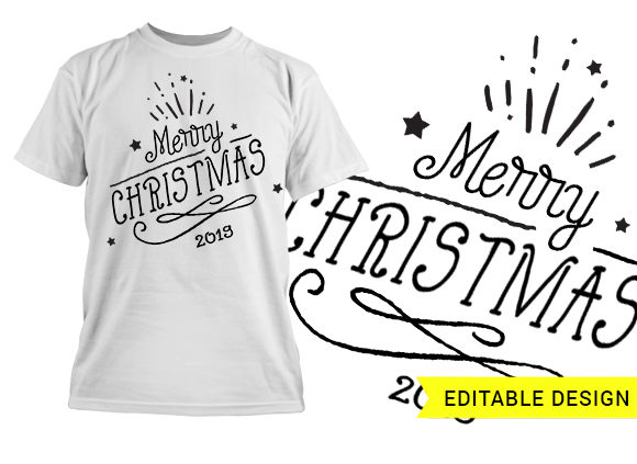 Merry Christmas graphic design template