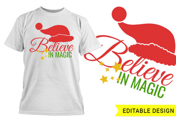 Believe in magic editable design template