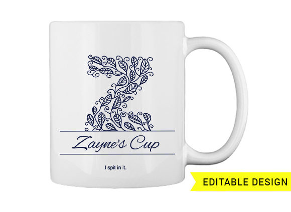 Z letter monogram for mug printing T-shirt Design 1