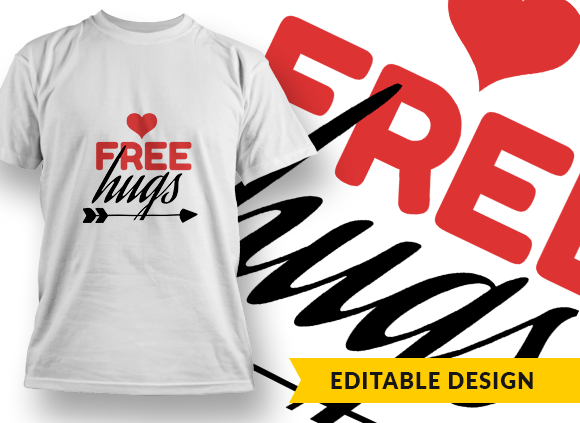 Free Hugs T-shirt Design 1