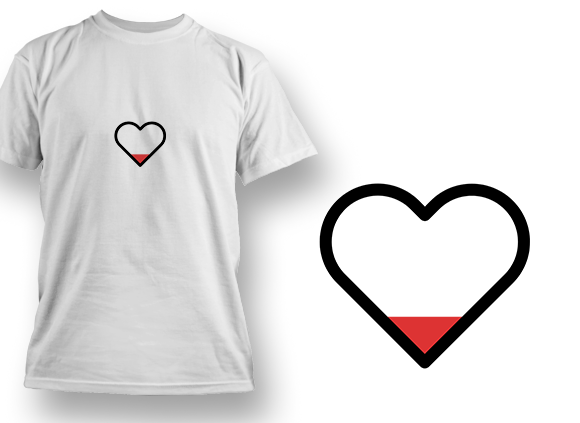 Empty Heart T-shirt Design 1