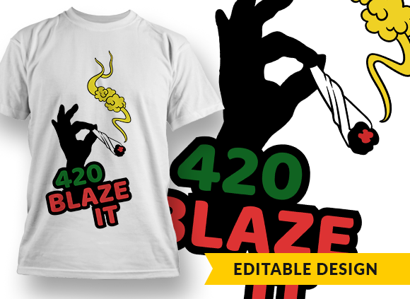 420 Blaze It - T-shirt Design 1