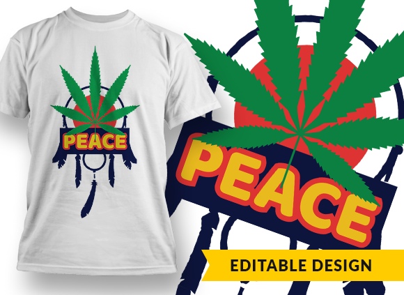 Peace 1 Design Template - T-shirt Design 1