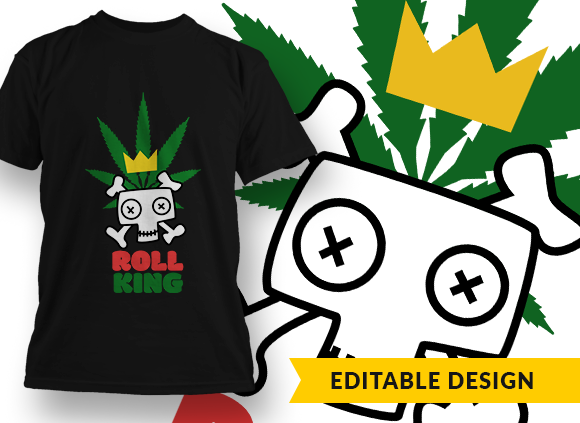 Roll King Design Template - T-shirt Design 1