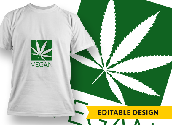 Vegan Design Template - T-shirt Design 1
