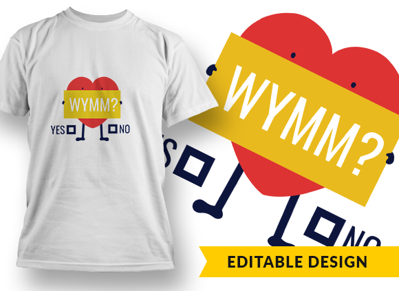 Will You Marry Me? T-shirt Design 1