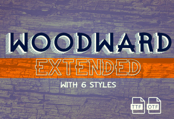 Woodward Extended Font 5