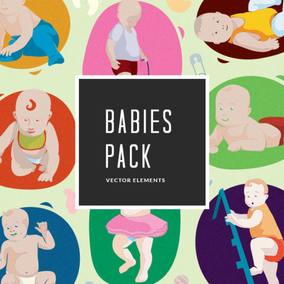Designious Babies Vector Pack 1