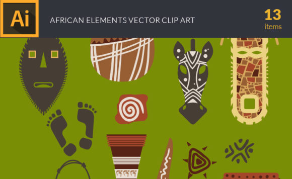 African Elements Vector Pack 1