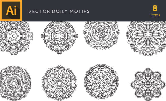 Doily Vector Pack 1