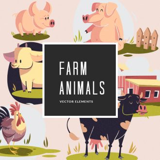 Illustrated Farm Animals | Vector Pack