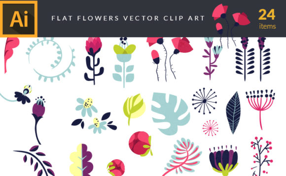 Flat Flowers | Vector Pack