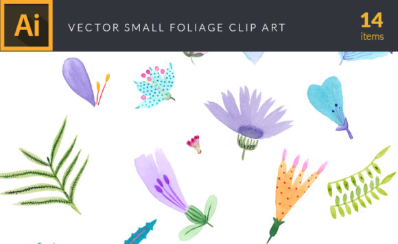 Foliage Tiny Flowers | Vector Pack