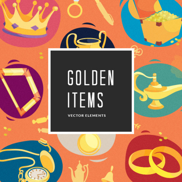 Golden Items | Vector Pack