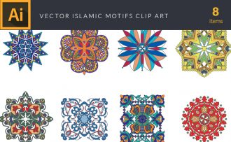Colorful Traditional Islamic Motifs | Vector Pack