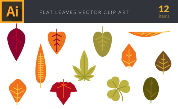 Colorful Autumn Leaves Vector Pack